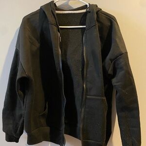Black Zip-Up Hoodie